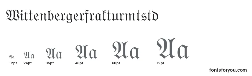Größen der Schriftart Wittenbergerfrakturmtstd
