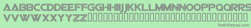 Vipesrg ffy Font – Gray Fonts on Green Background