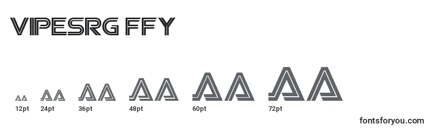 Размеры шрифта Vipesrg ffy