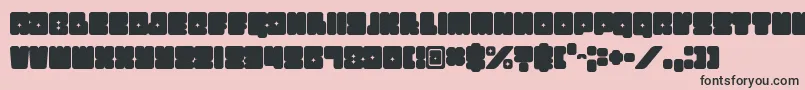 Funkygraphy Font – Black Fonts on Pink Background