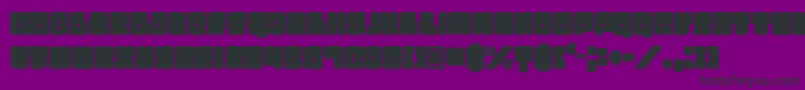 Funkygraphy Font – Black Fonts on Purple Background