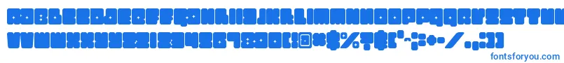 Funkygraphy Font – Blue Fonts on White Background