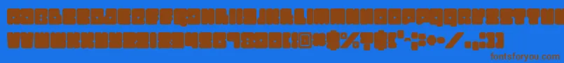Подробнее о шрифте Funkygraphy Шрифт Funkygraphy – коричневые шрифты на синем фоне