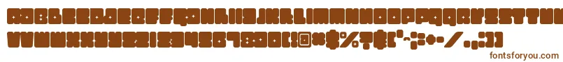 フォントFunkygraphy – 白い背景に茶色のフォント