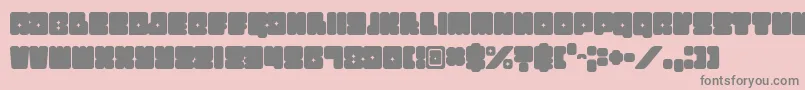 Funkygraphy Font – Gray Fonts on Pink Background