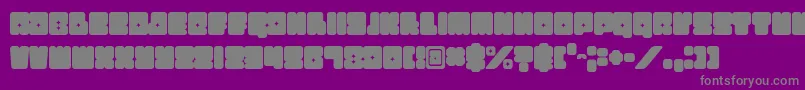 Police Funkygraphy – polices grises sur fond violet