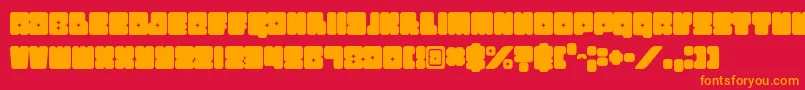 Funkygraphy Font – Orange Fonts on Red Background