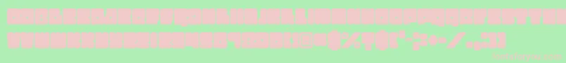 Funkygraphy Font – Pink Fonts on Green Background