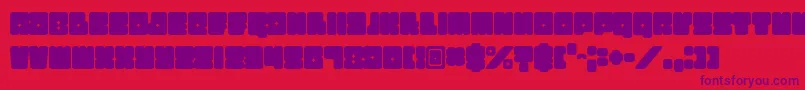 Funkygraphy Font – Purple Fonts on Red Background