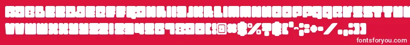 Funkygraphy Font – White Fonts on Red Background
