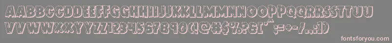 Doktermonstro3D Font – Pink Fonts on Gray Background