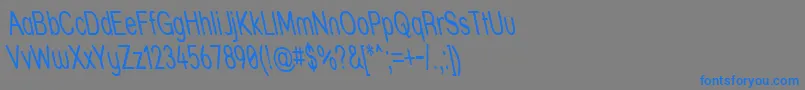 Strthrit Font – Blue Fonts on Gray Background