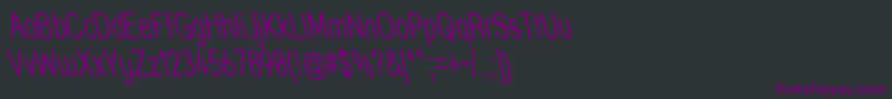 Strthrit Font – Purple Fonts on Black Background