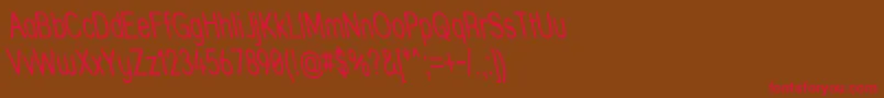 Strthrit Font – Red Fonts on Brown Background