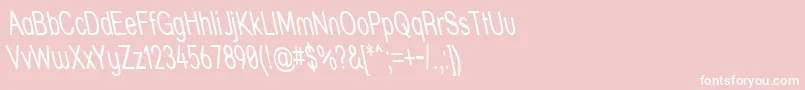 Strthrit Font – White Fonts on Pink Background