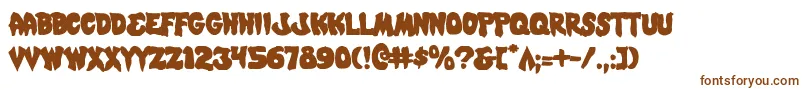 Шрифт Mysticsingler – коричневые шрифты на белом фоне