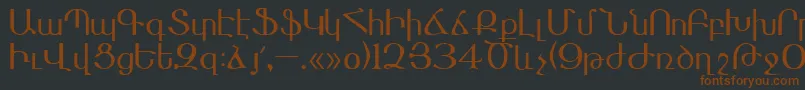 Masis Font – Brown Fonts on Black Background