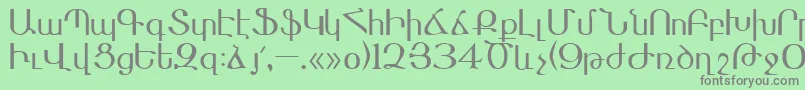 More about Masis Font Masis Font – Gray Fonts on Green Background
