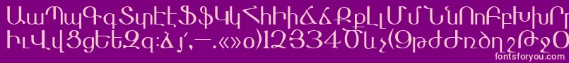 Masis Font – Pink Fonts on Purple Background