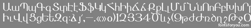 Masis Font – White Fonts on Gray Background