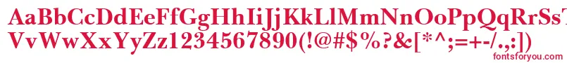 フォントBaskervilleGreekBold – 赤い文字