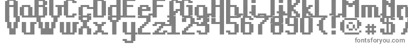 フォントTeachersPetBold – 白い背景に灰色の文字