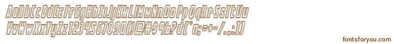 Battleworldengraveital-fontti – ruskeat fontit valkoisella taustalla