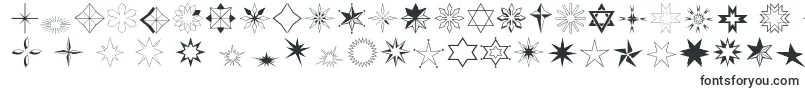 Czcionka Stars2o – czcionki, zaczynające się od S
