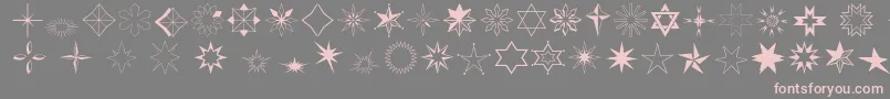 Stars2o-Schriftart – Rosa Schriften auf grauem Hintergrund