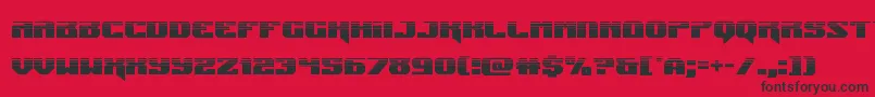 Jumpershalf Font – Black Fonts on Red Background