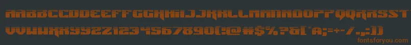 Jumpershalf Font – Brown Fonts on Black Background