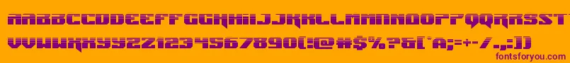 Jumpershalf Font – Purple Fonts on Orange Background