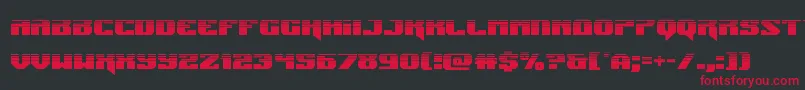 Jumpershalf Font – Red Fonts on Black Background
