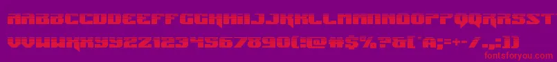 Шрифт Jumpershalf – красные шрифты на фиолетовом фоне