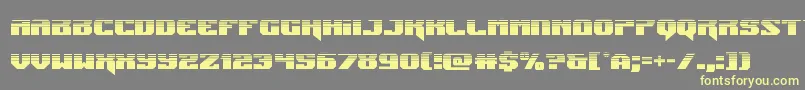 Jumpershalf Font – Yellow Fonts on Gray Background