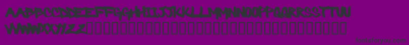 Barbaric Font – Black Fonts on Purple Background