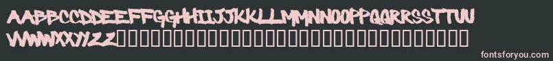 Barbaric Font – Pink Fonts on Black Background