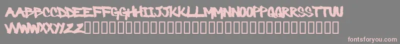 Barbaric Font – Pink Fonts on Gray Background