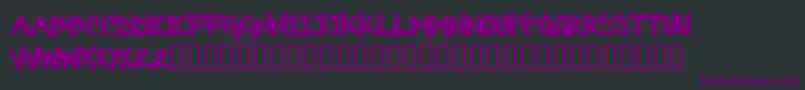 Barbaric Font – Purple Fonts on Black Background