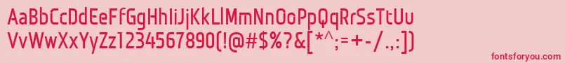 MonitoricaBd Font – Red Fonts on Pink Background
