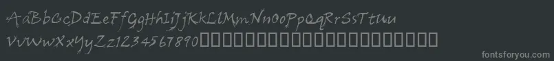 Weitere Informationen zur Cfarbre-Schriftart Cfarbre-Schriftart – Graue Schriften auf schwarzem Hintergrund