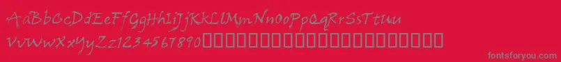 Cfarbre Font – Gray Fonts on Red Background