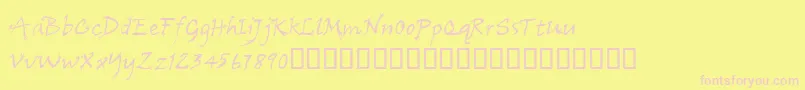 fuente Cfarbre – Fuentes Rosadas Sobre Fondo Amarillo