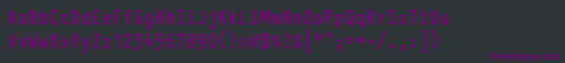 TypewcondBold Font – Purple Fonts on Black Background