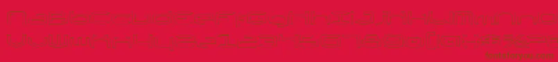 Thunder2v2o Font – Brown Fonts on Red Background