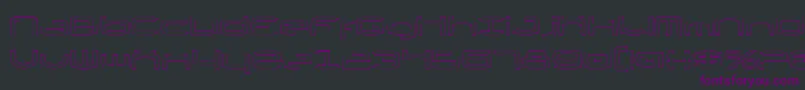 Шрифт Thunder2v2o – фиолетовые шрифты на чёрном фоне
