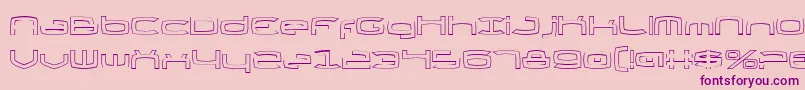 Thunder2v2o Font – Purple Fonts on Pink Background