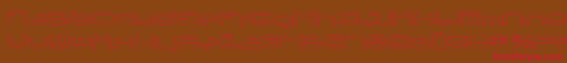Thunder2v2o Font – Red Fonts on Brown Background