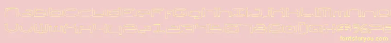 Thunder2v2o Font – Yellow Fonts on Pink Background