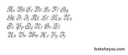Überblick über die Schriftart UechiItalic